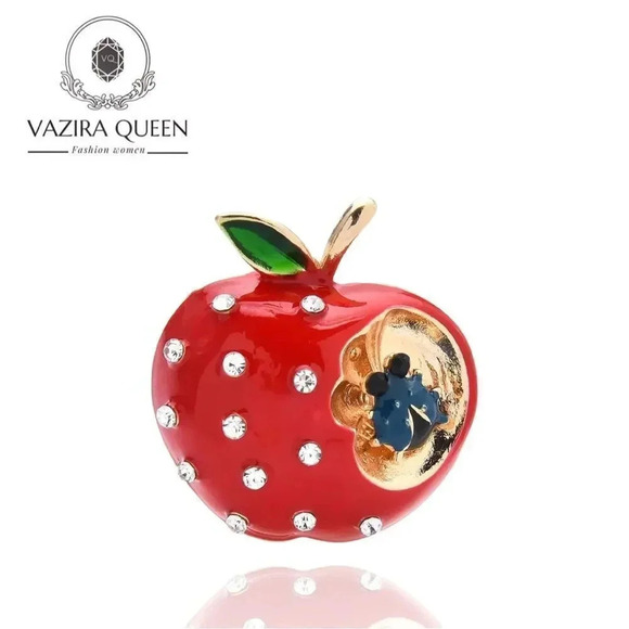 VQ Apple Brooch - Picture 1 of 6